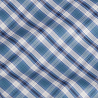 Men's Portreath Long Sleeve Shirt French Blue Check