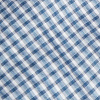 Men's Isle Short Sleeve Shirt Shadow Blue/Slate Gingham
